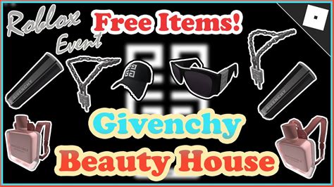 givenchy beauty house launching on roblox|Roblox Givenchy all items.